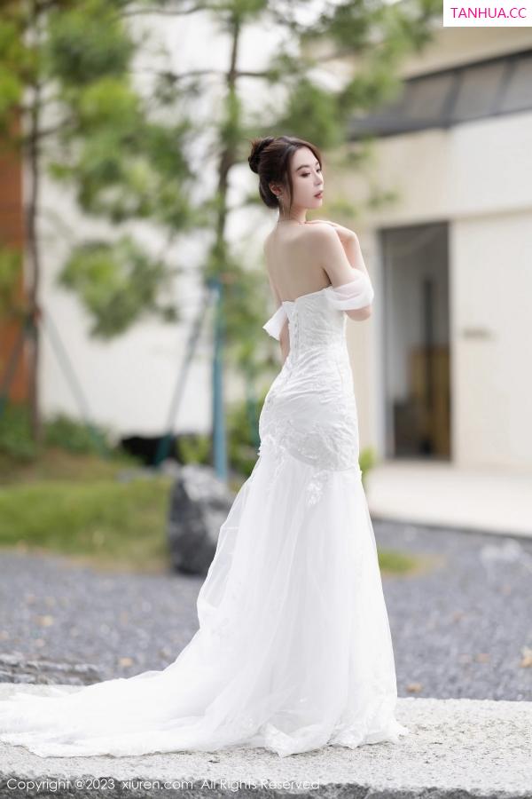 梦心玥  [XiuRen]高清写真图 2023.08.30 No.7310 梦心玥 婚纱美腿第14张图片